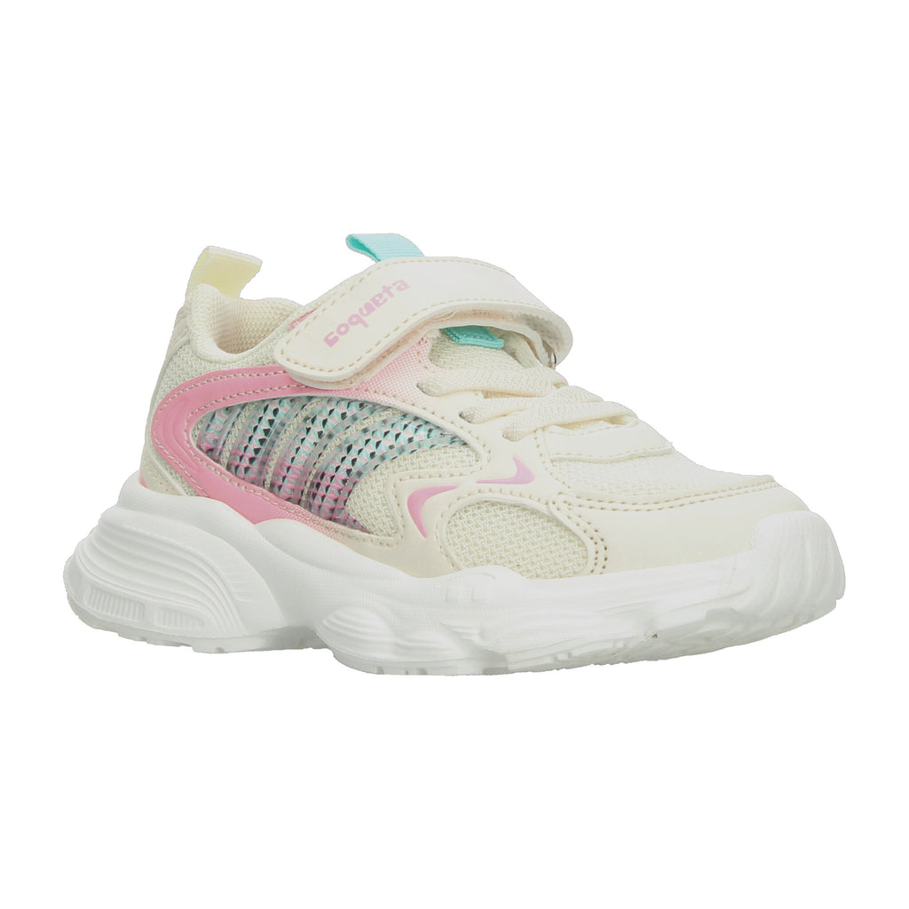 Tenis Niña Coqueta Cremita Casual Infantil T18-26