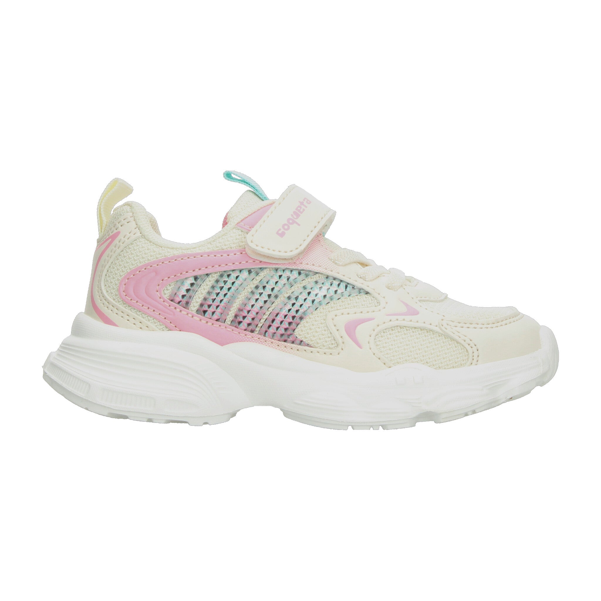 Tenis Niña Coqueta Cremita Casual Infantil T18-26