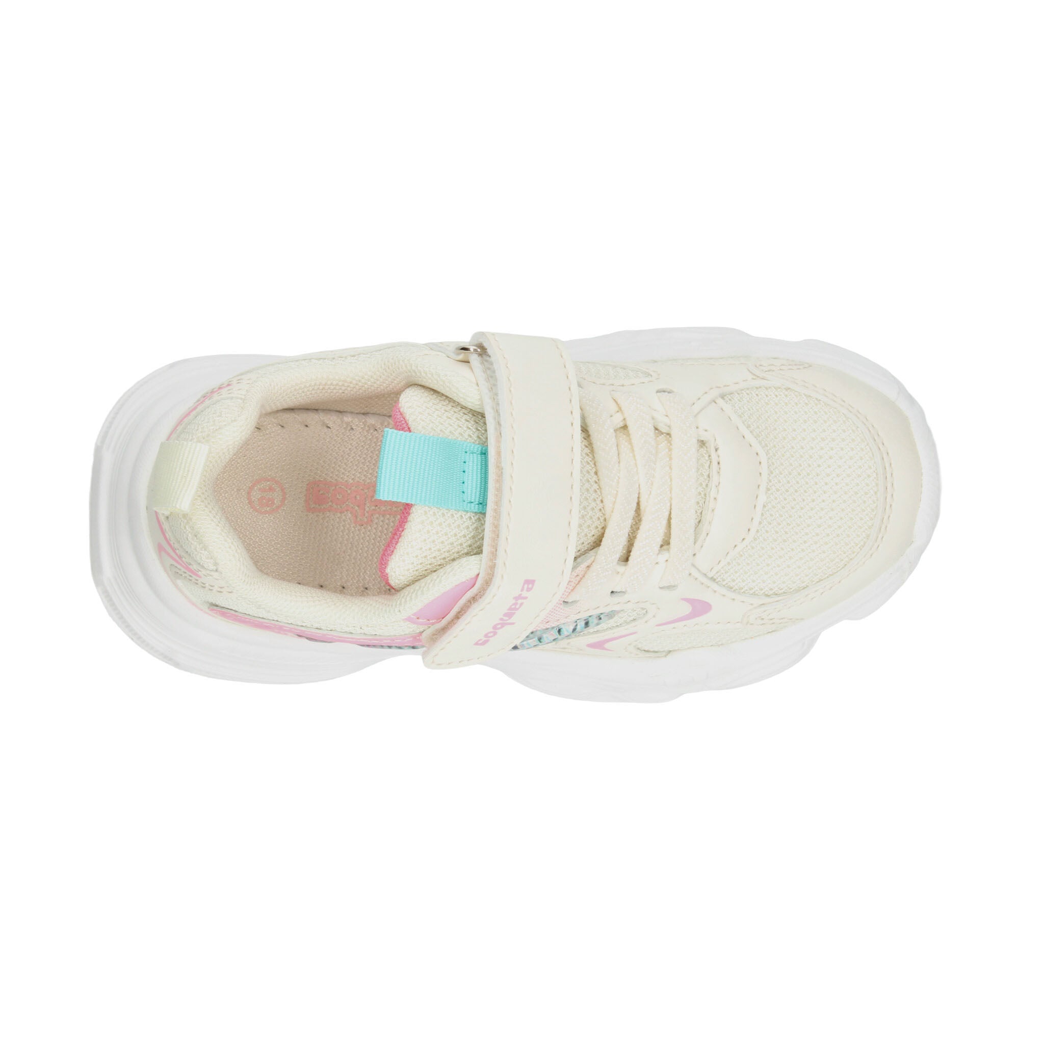 Tenis Niña Coqueta Cremita Casual Infantil T18-26