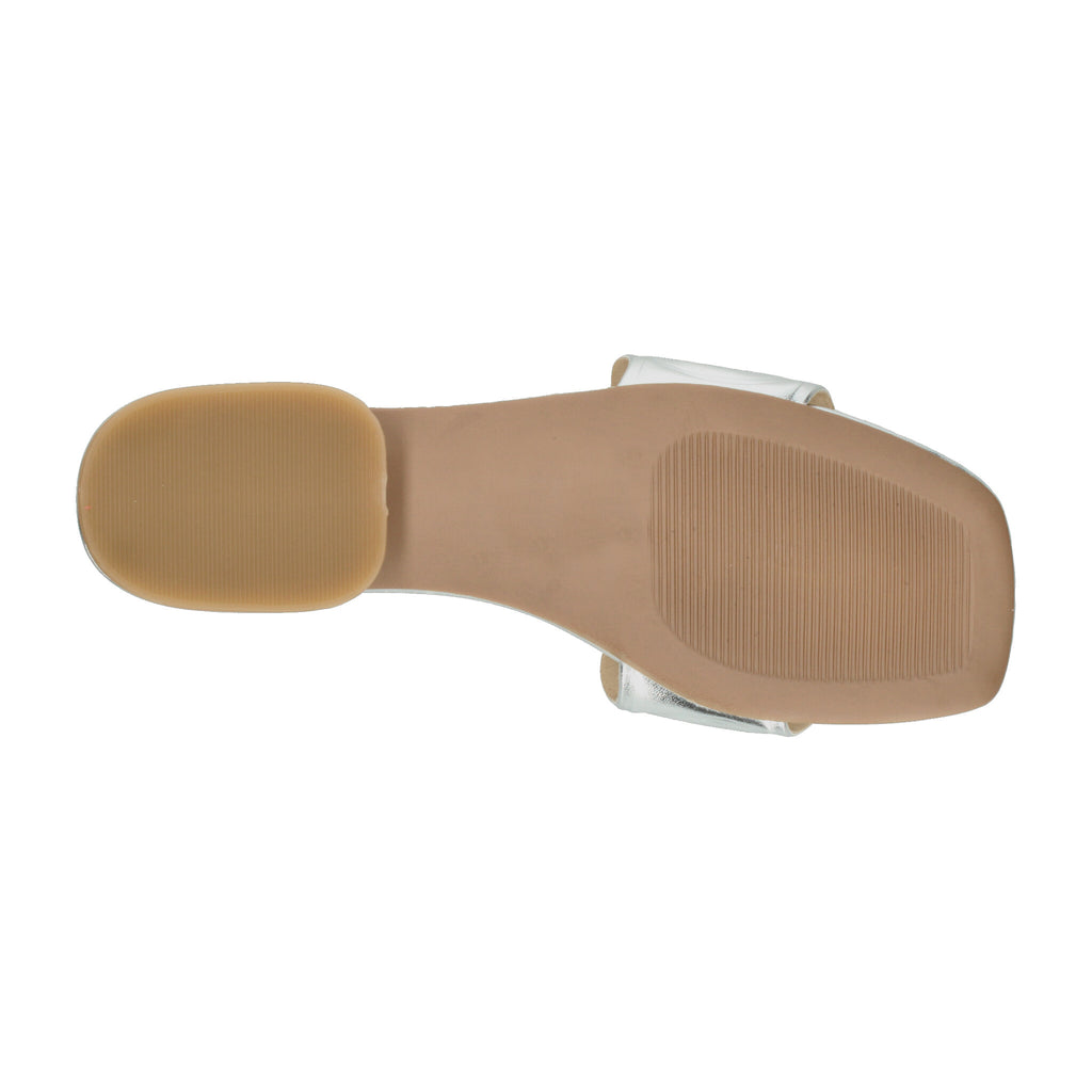 Sandalias Dama Efe Plateado Casual Mujer