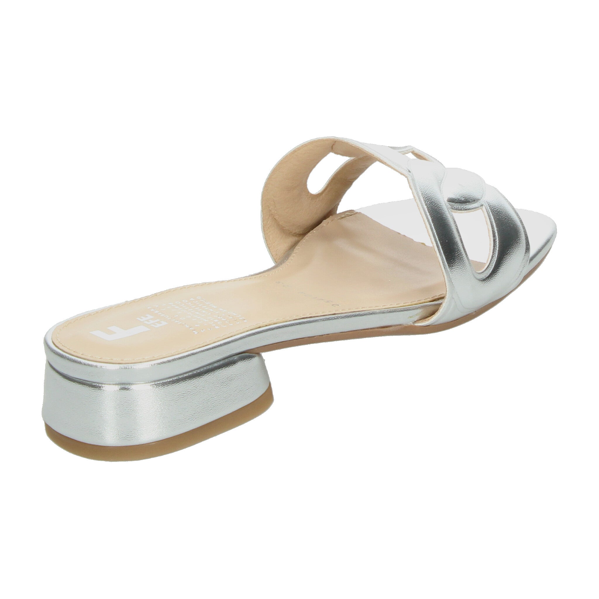 Sandalias Dama Efe Plateado Casual Mujer