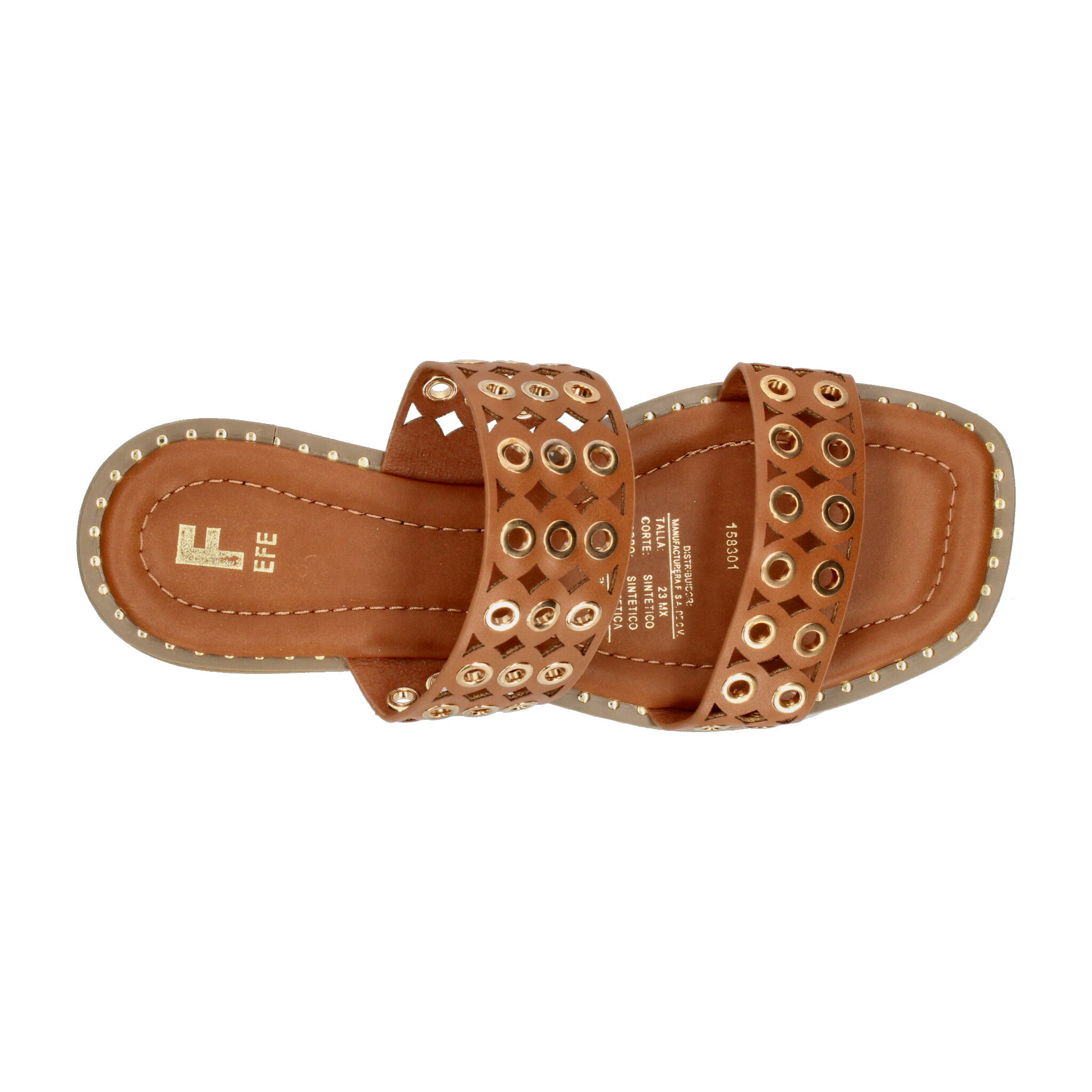 Sandalias Dama Efe Café Casual Mujer
